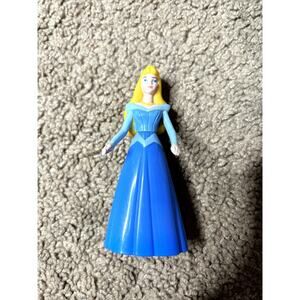 Disney Sleeping Beauty Aurora Blue Dress 3.5” Figure Cake Topper